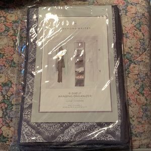 Purple Floral Raymond Waites 6-Shelf Hanging Organizer